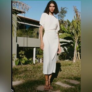 Zara Cream Midi Dress